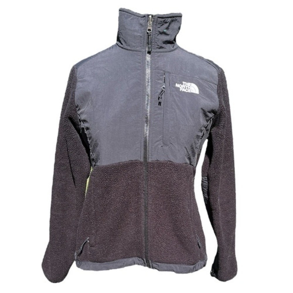 North face women’s polartec full zip Denali jacket, black, size XS